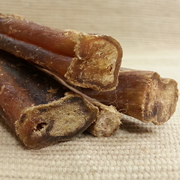 Life's Abundance Grass Fed Buffalo Bully Sticks make a healthy chew toy for dogs. 