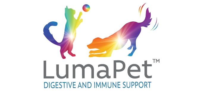 LumaPet Logo states digestive and immune support