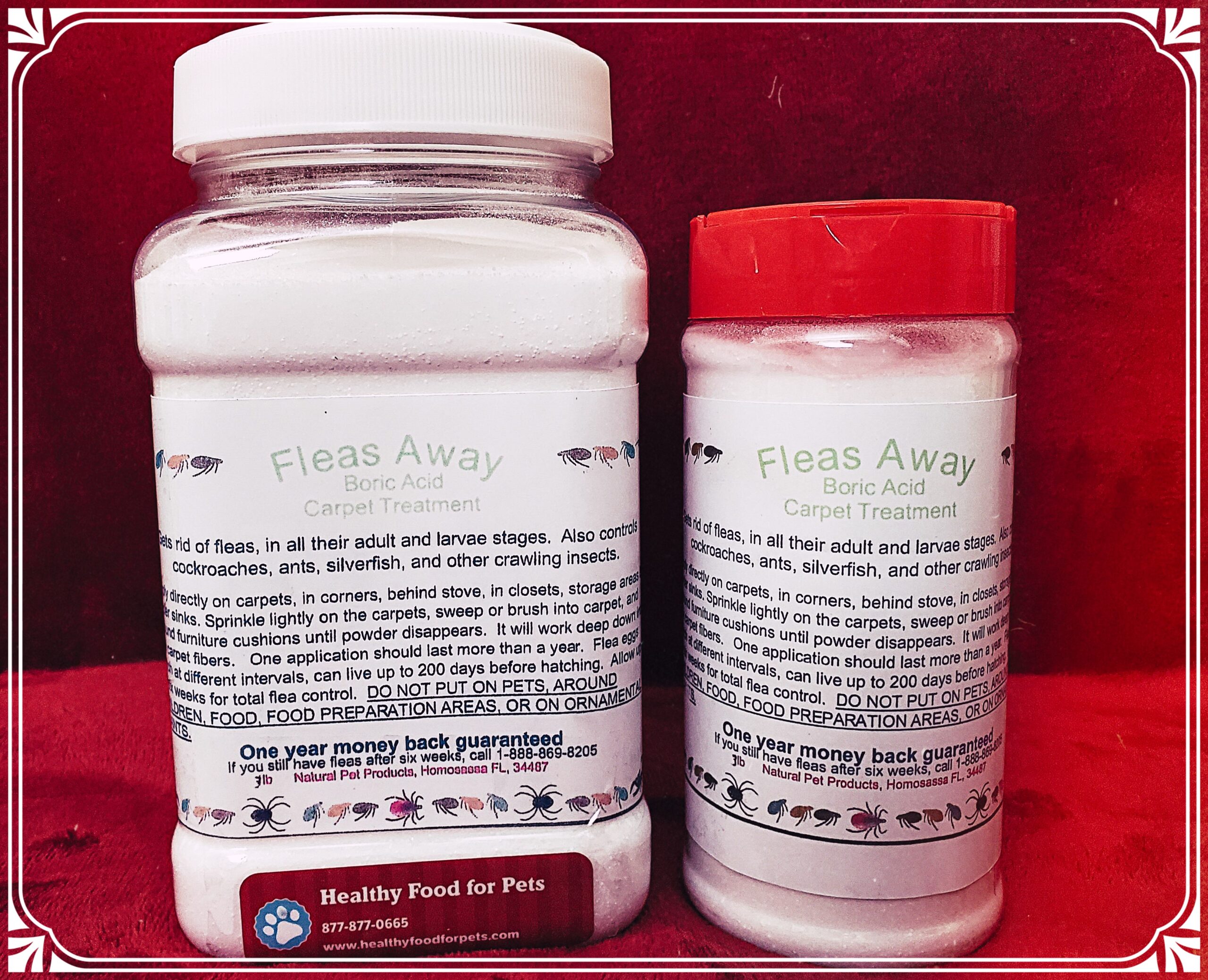 Fleas Away Boric Acid Carpet Treatment for Pets in Home