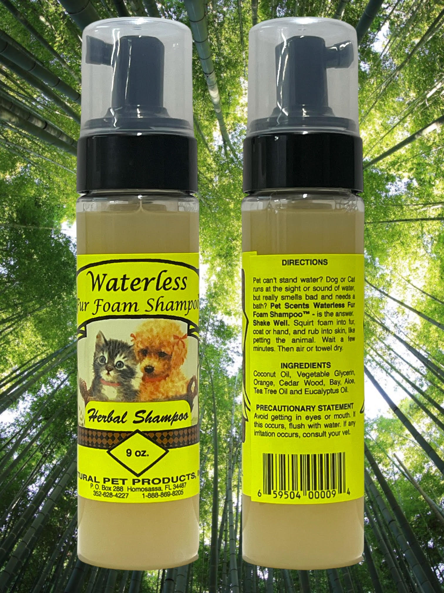 Herbal shampoo for pets to soothe scratching and itching