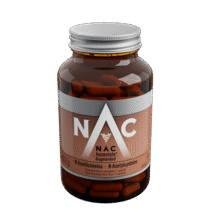 Front of bottle of Augmented NAC